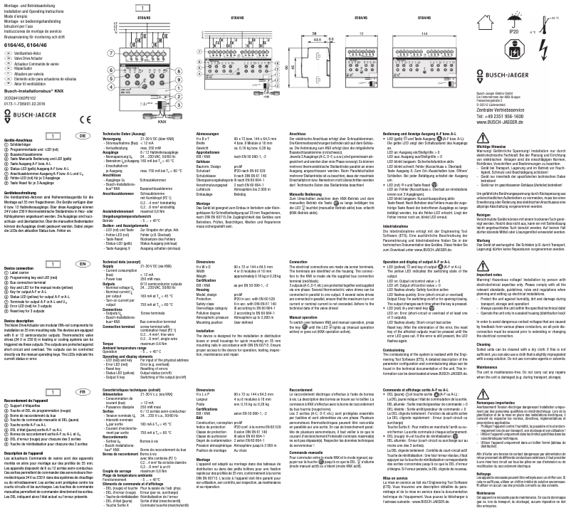 Imagen de la primera página del manual del dispositivo 2CKA006151A0238