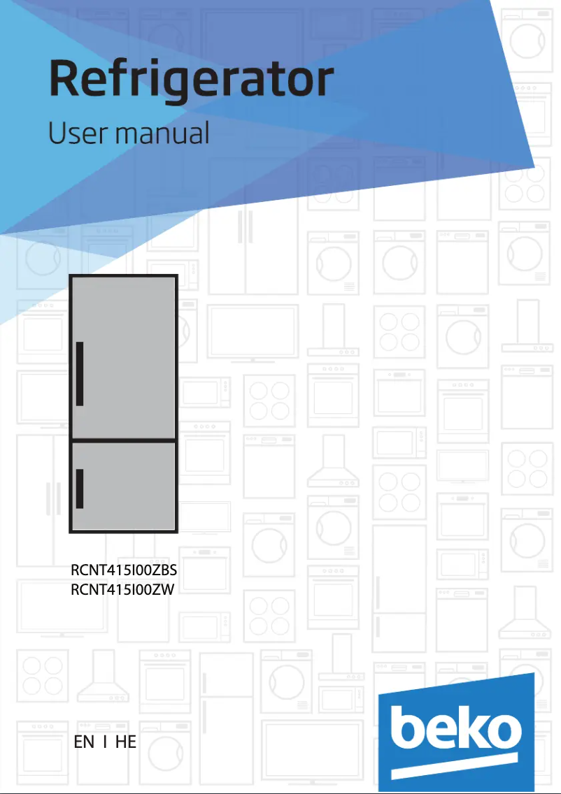 Page 1 de la notice Manuel utilisateur Beko RCNT415I00ZBS