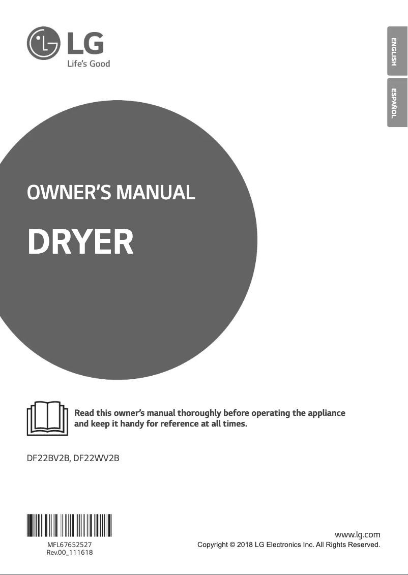 Página 1 del manual Manual de usuario LG DF22WV2B