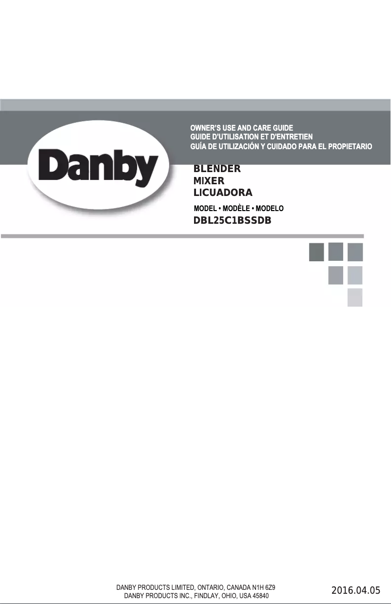 Página 1 del manual Manual de usuario Danby DBL25C1BSSDB