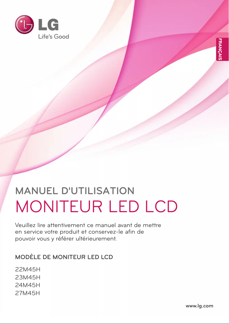 Page n°1 - Manuel utilisateur LG 27M45H