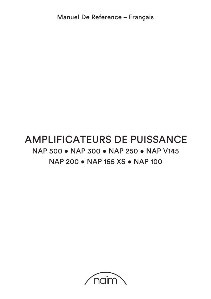 Page n°1 - Brochure Naim NAP 500