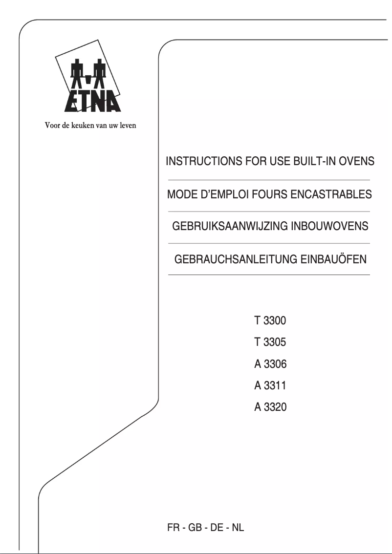 Page 1 de la notice Manuel utilisateur Etna A3320FT