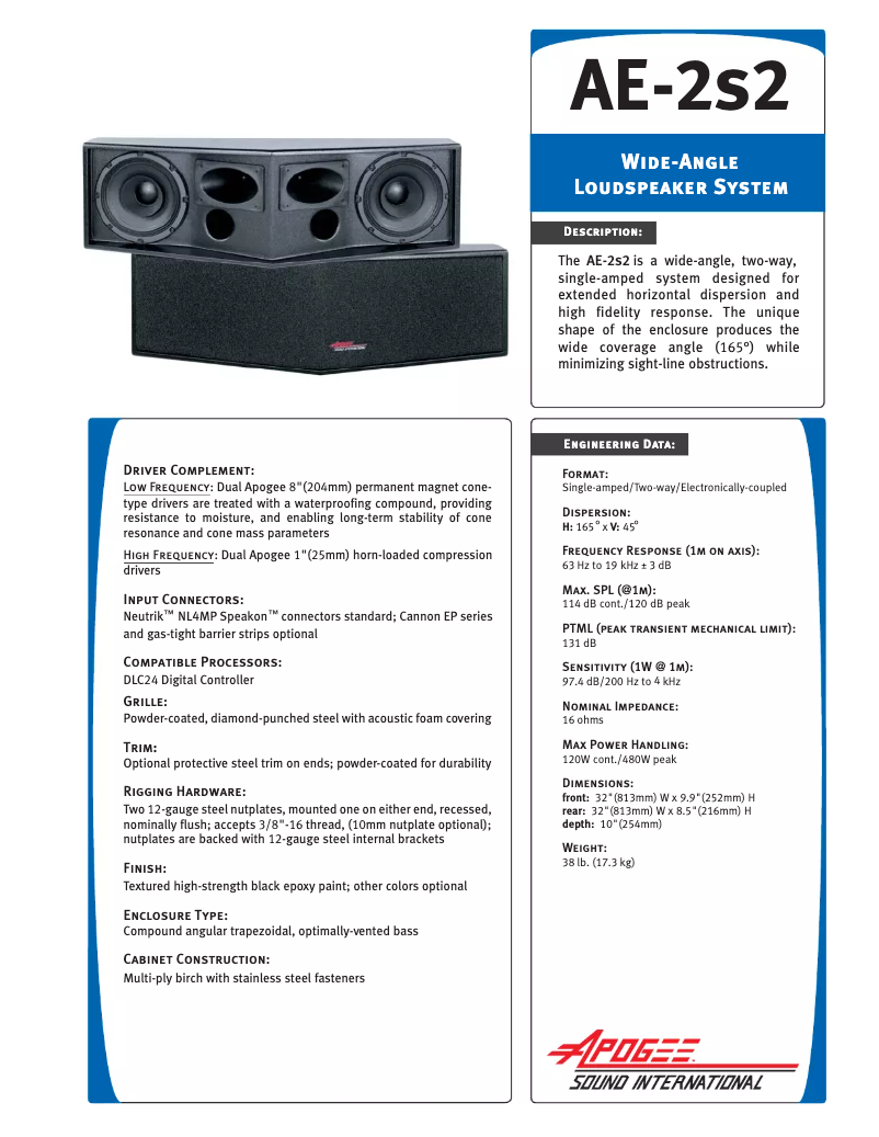 Image de la première page du manuel de l'appareil AE-2s2