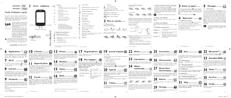 Página 1 del manual Manual de usuario Alcatel One Touch 720D Tribe