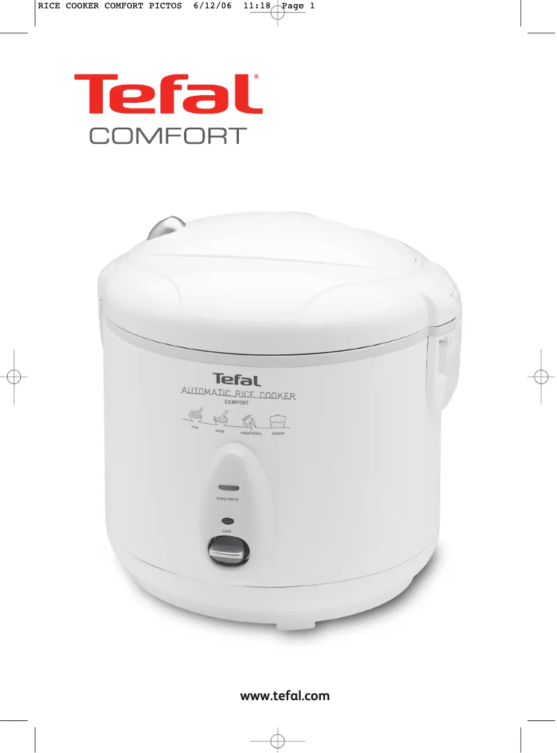 Page 1 de la notice Manuel utilisateur Tefal Comfort RK400630