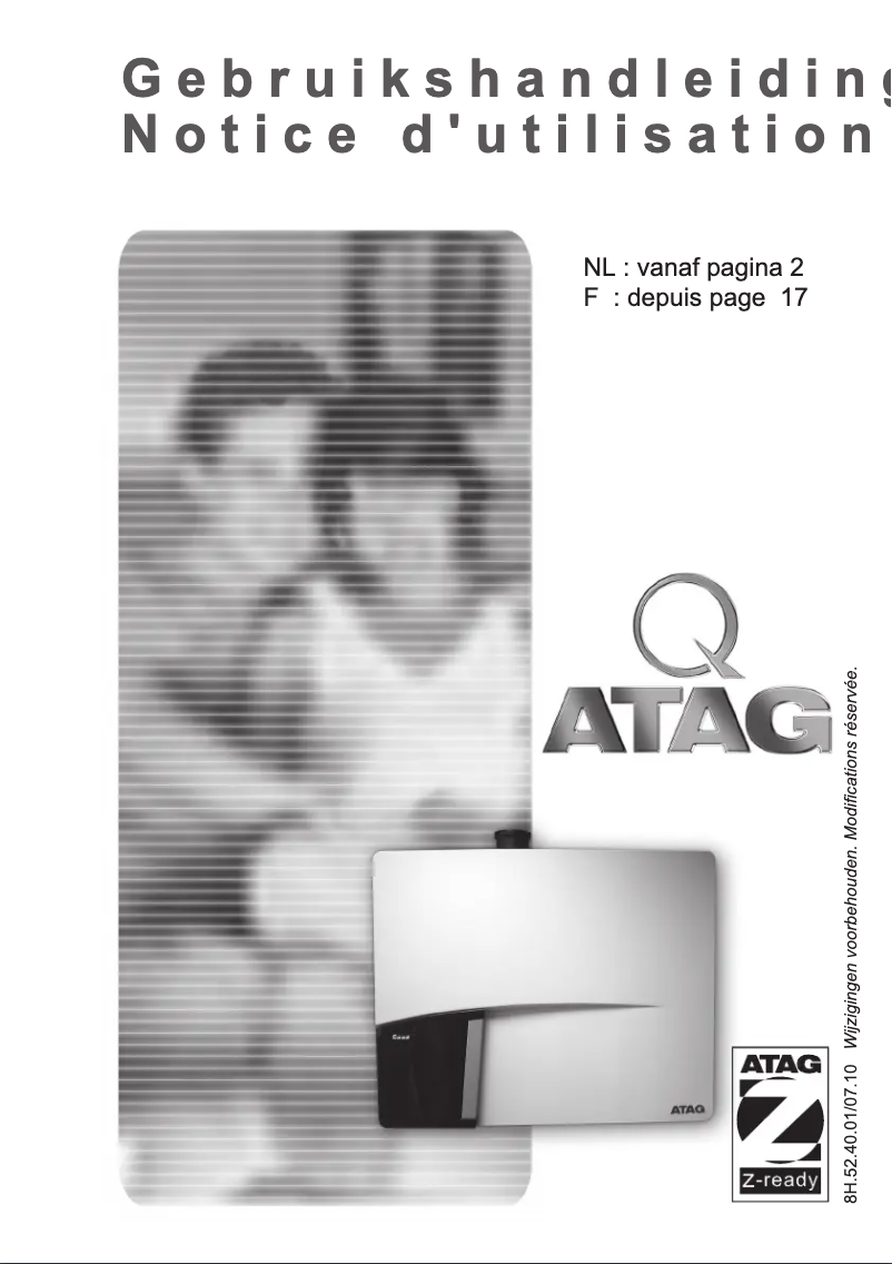 Page 1 de la notice Manuel utilisateur Atag Blauwe Engel Q