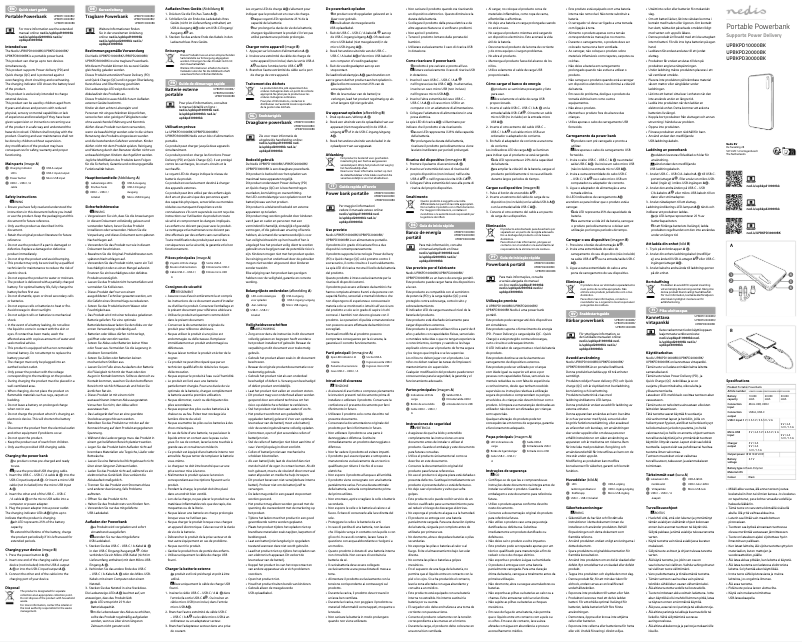 Image de la première page du manuel de l'appareil UPBKPD30000BK