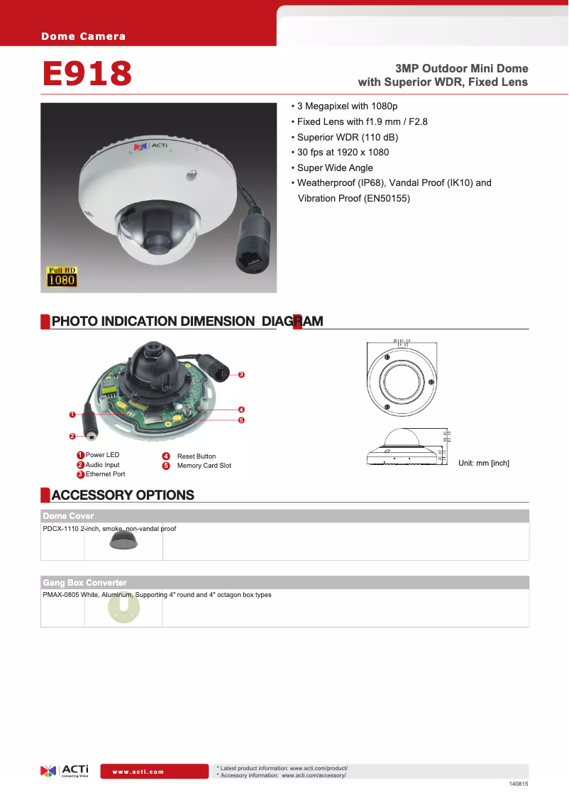 Image de la première page du manuel de l'appareil E918