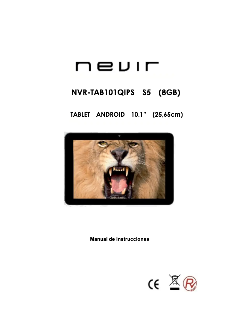 Image de la première page du manuel de l'appareil NVR-TAB101 QIPS S5
