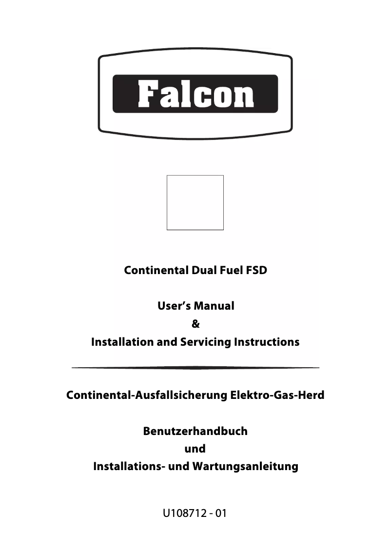 Page n°1 - Manuel utilisateur Falcon 1092 Continental De Luxe