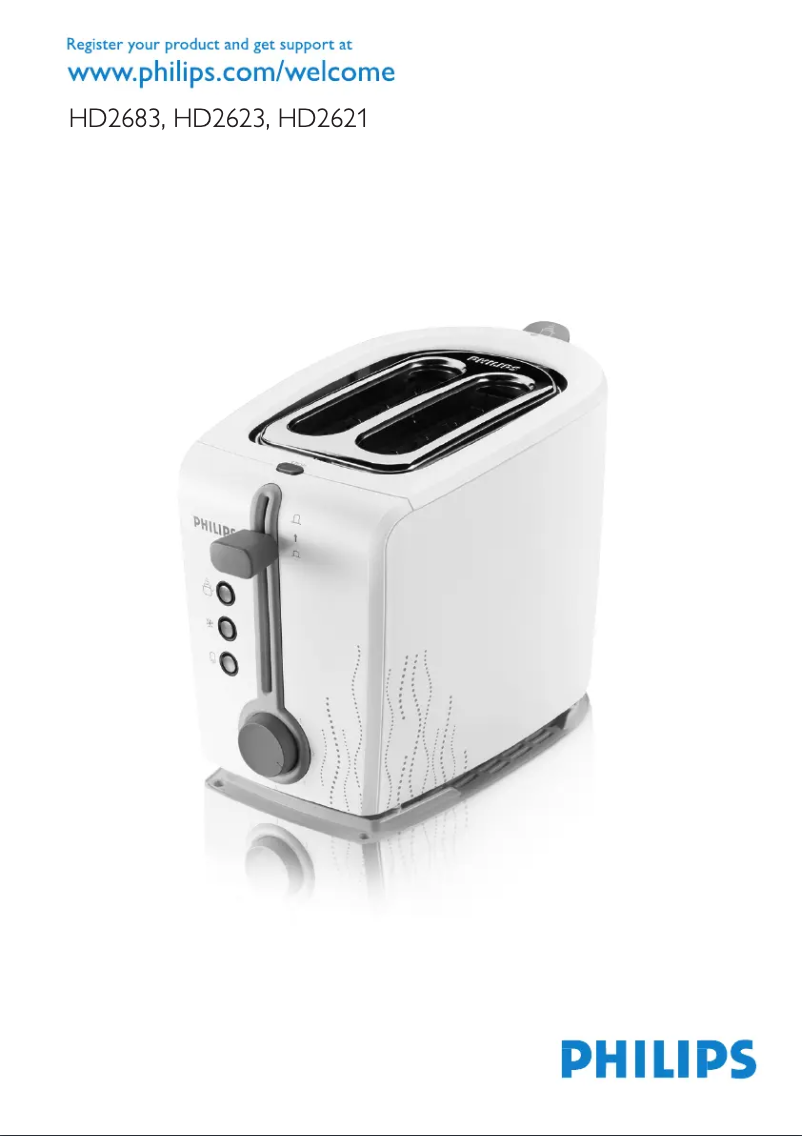 Page 1 de la notice Manuel utilisateur Philips HD2621
