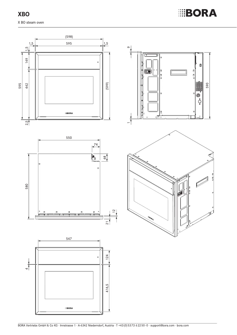 Page n°1 - Fiche technique BORA XBO