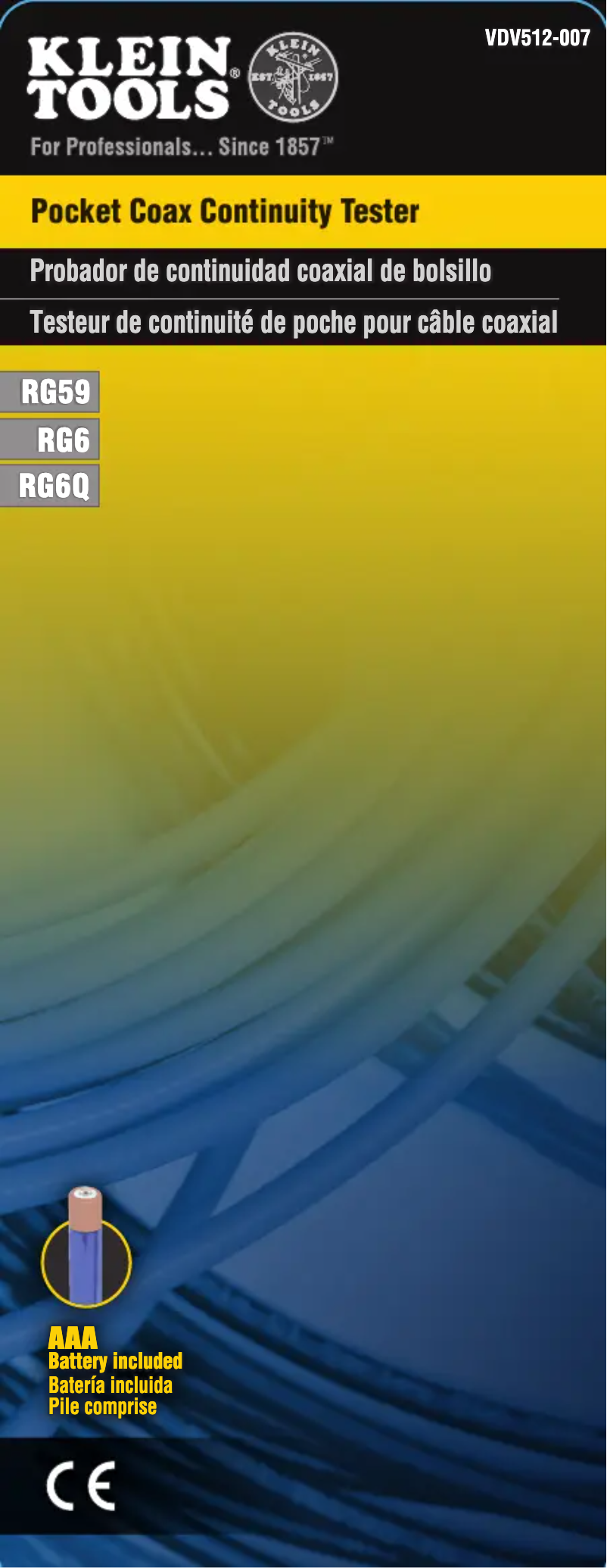 Página 1 del manual Manual de usuario Klein Tools VDV512-007