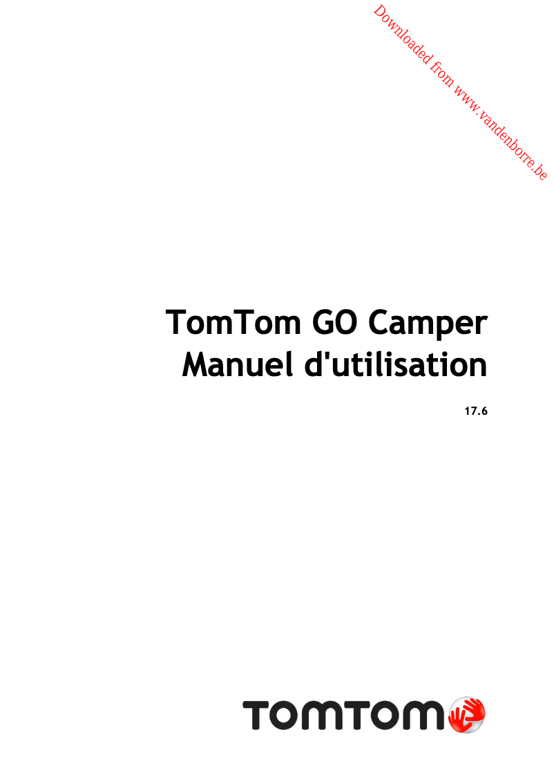 Page 1 de la notice Manuel utilisateur TomTom GO Camper
