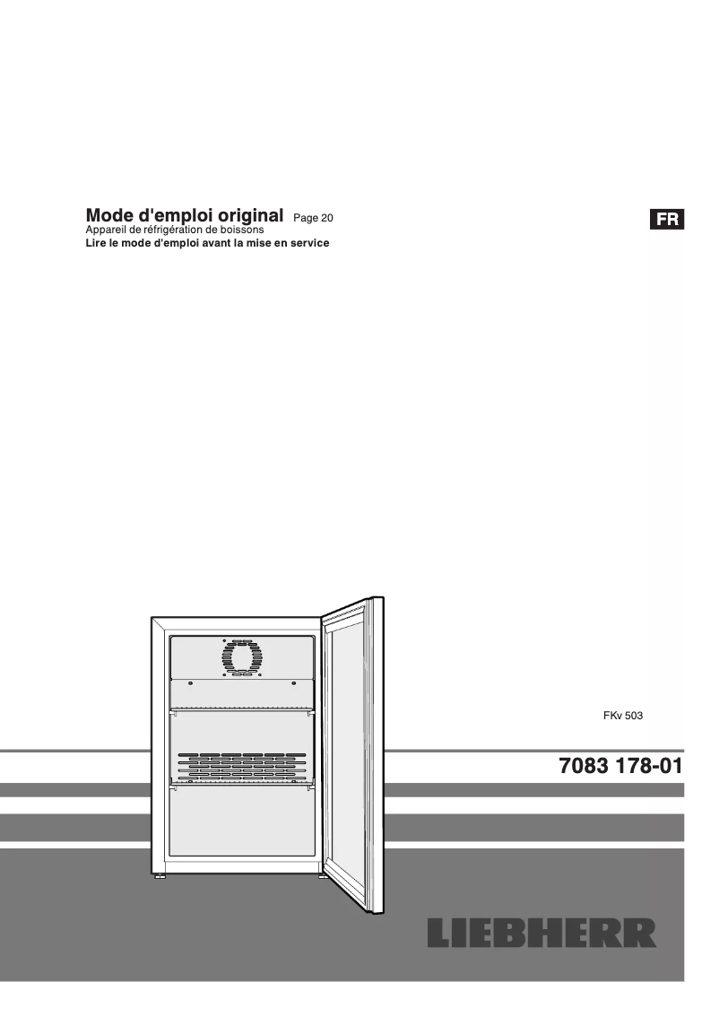 Image de la première page du manuel de l'appareil FKv 503