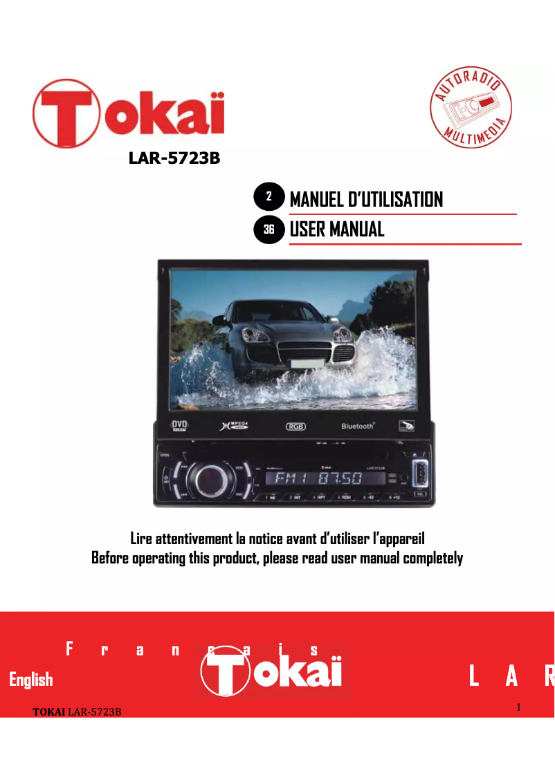 Image de la première page du manuel de l'appareil LAR-5723B