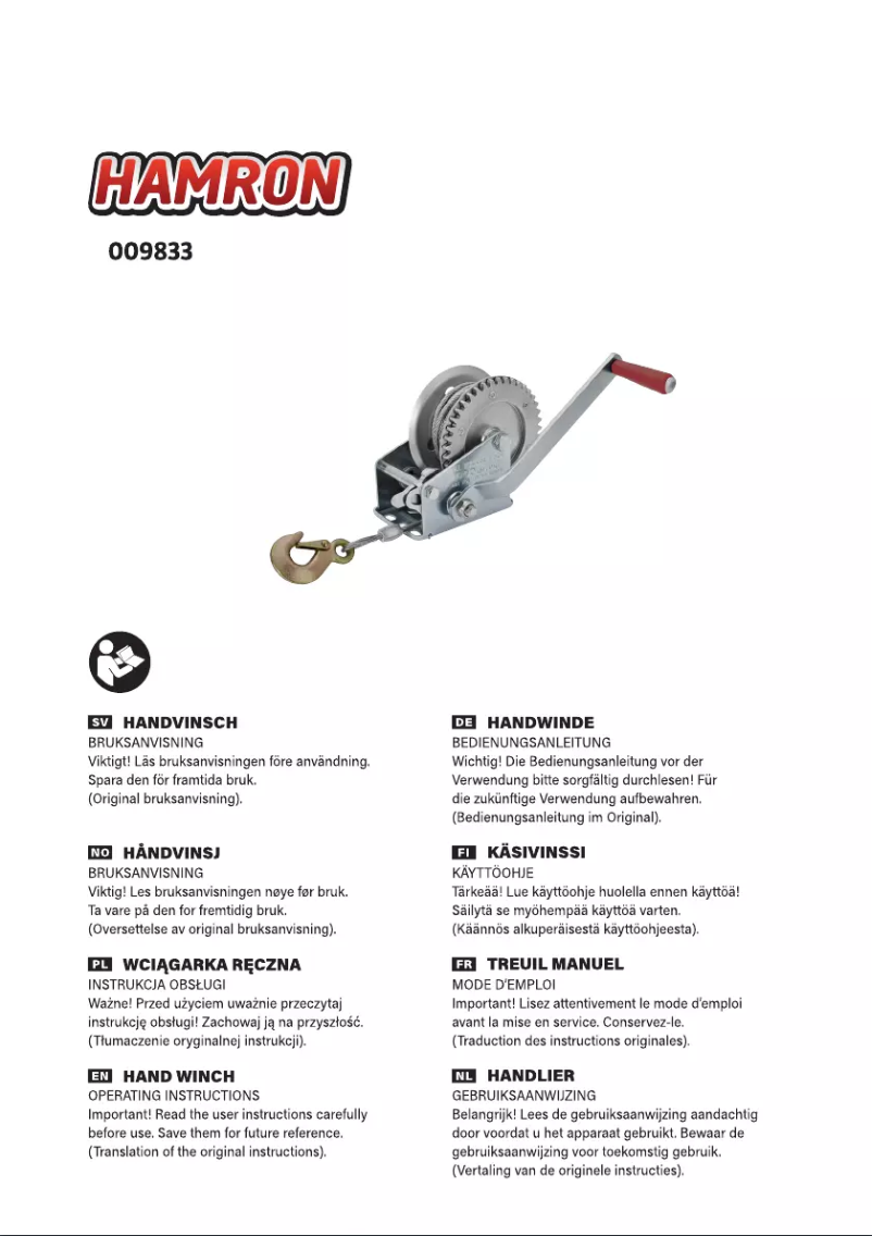 Página 1 del manual Manual de usuario Hamron 009833