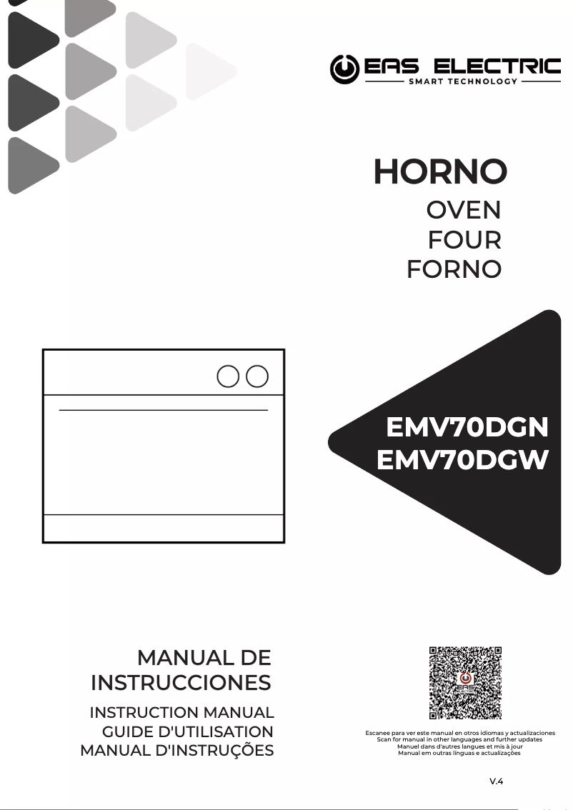 Page n°1 - Manuel utilisateur EAS Electric EMV70DGW