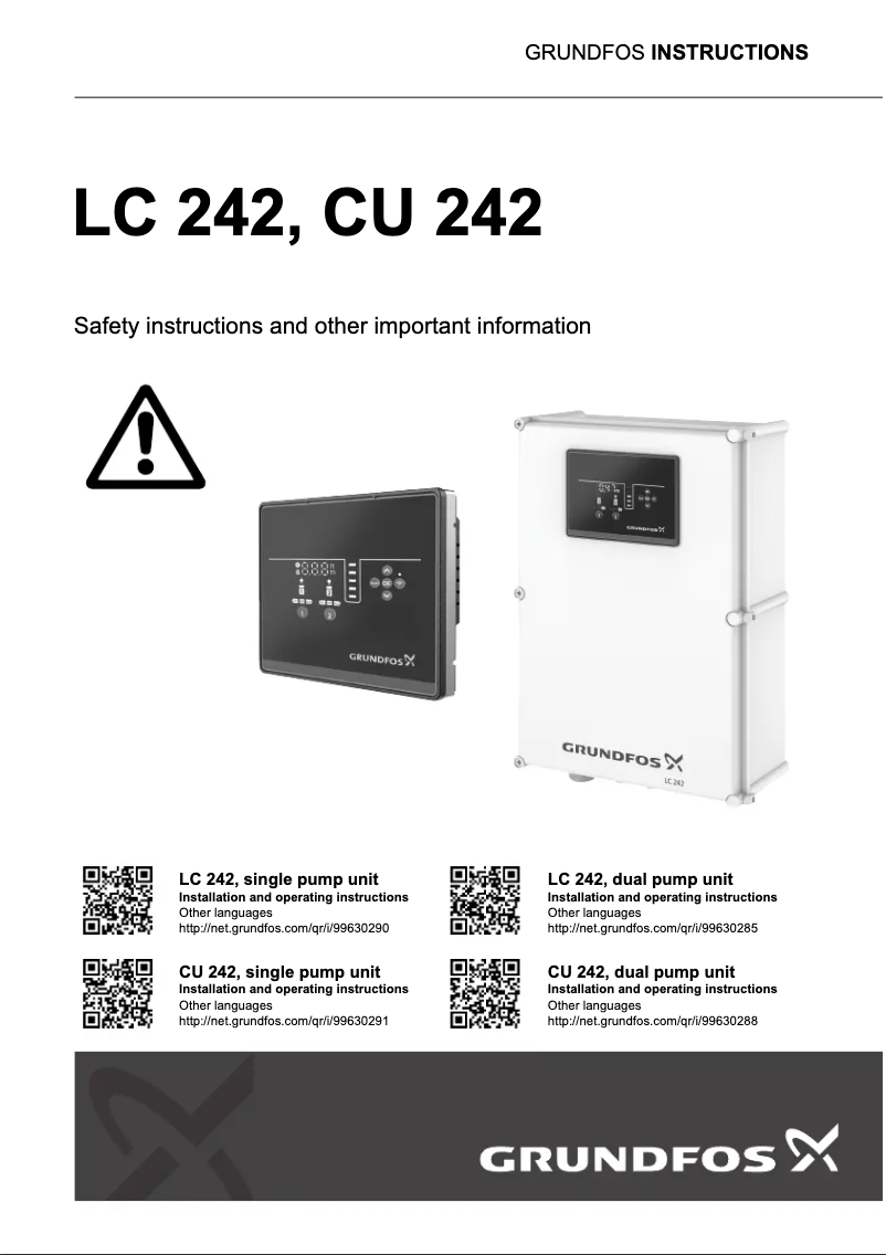 Image de la première page du manuel de l'appareil LC 242