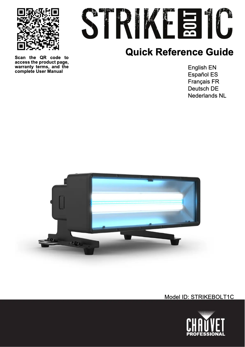 Image de la première page du manuel de l'appareil STRIKE Bolt 1C
