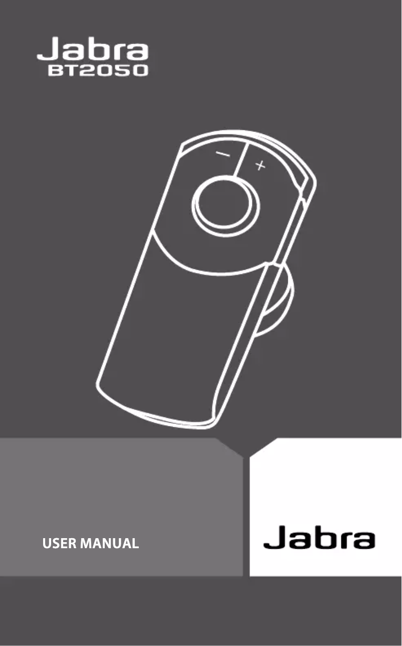 Page 1 de la notice Manuel utilisateur Jabra BT2050