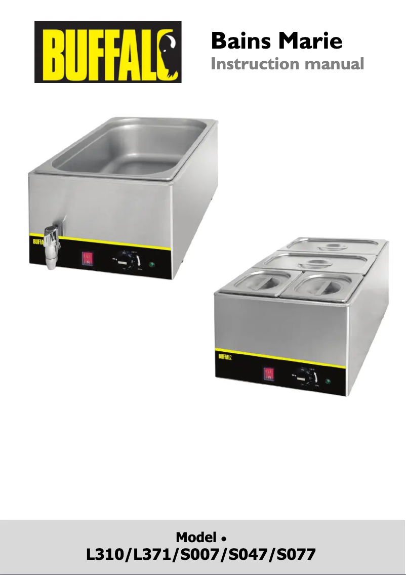 Page 1 de la notice Manuel utilisateur Buffalo S047