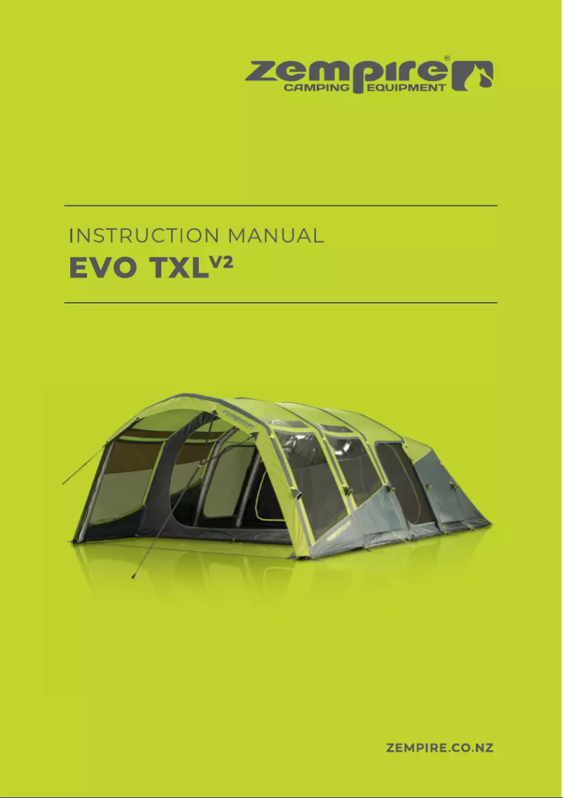 Page n°1 - Manuel utilisateur Zempire Evo TXL V2