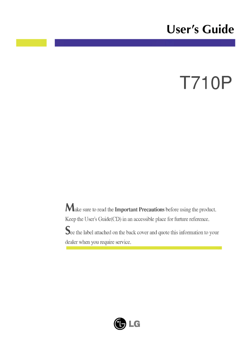 Page n°1 - Manuel utilisateur LG T710P