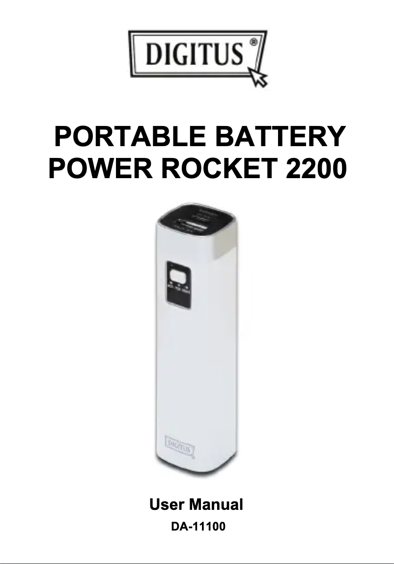 Page n°1 - Manuel utilisateur Digitus PowerRocket 2200