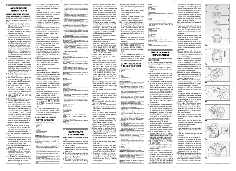 Image de la première page du manuel de l'appareil Party Time 643