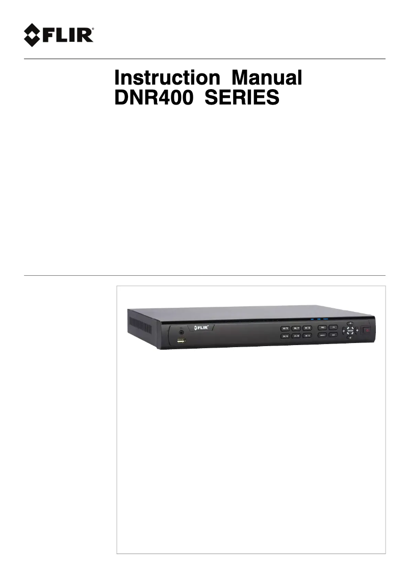 Image de la première page du manuel de l'appareil DNR408R2