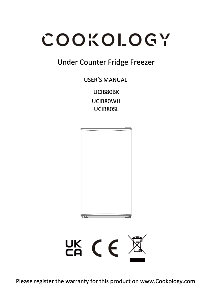 Image de la première page du manuel de l'appareil UCIB80BK