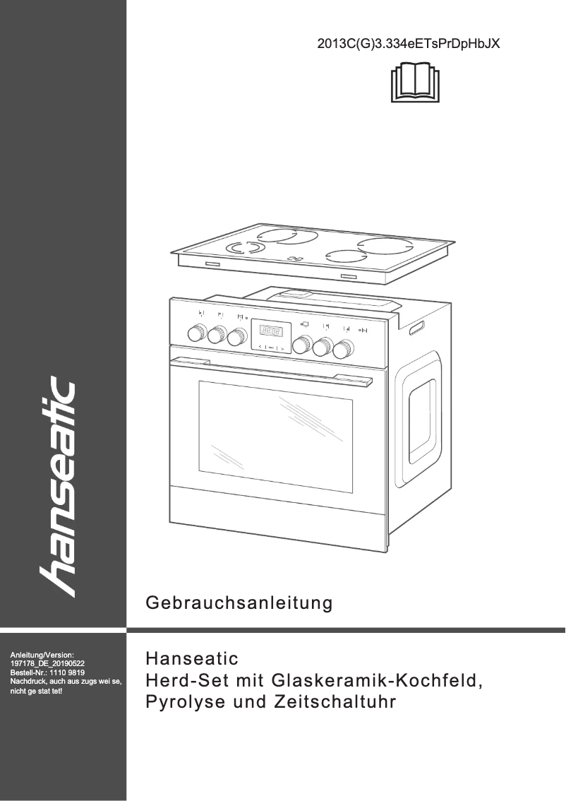 Página 1 del manual Manual de usuario Hanseatic 2013C(G)3.334eETsPrDpHbJX