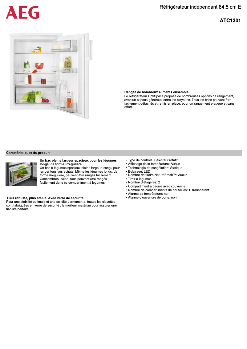 Image de la première page du manuel de l'appareil ATC1301