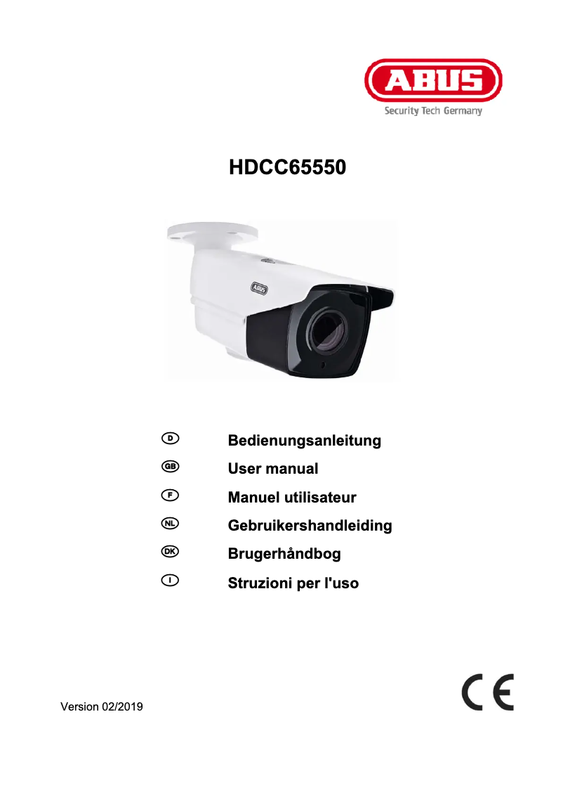 Page n°1 - Manuel utilisateur Abus HDCC65550