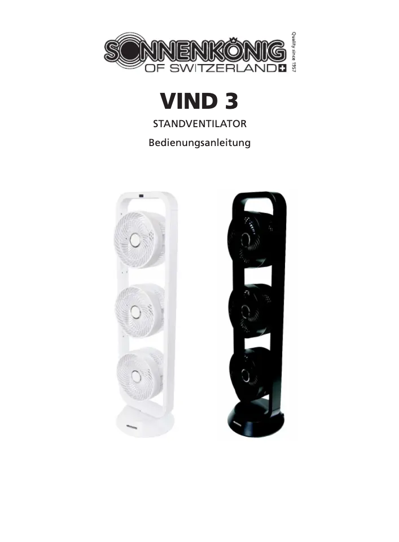 Image de la première page du manuel de l'appareil Vind 3