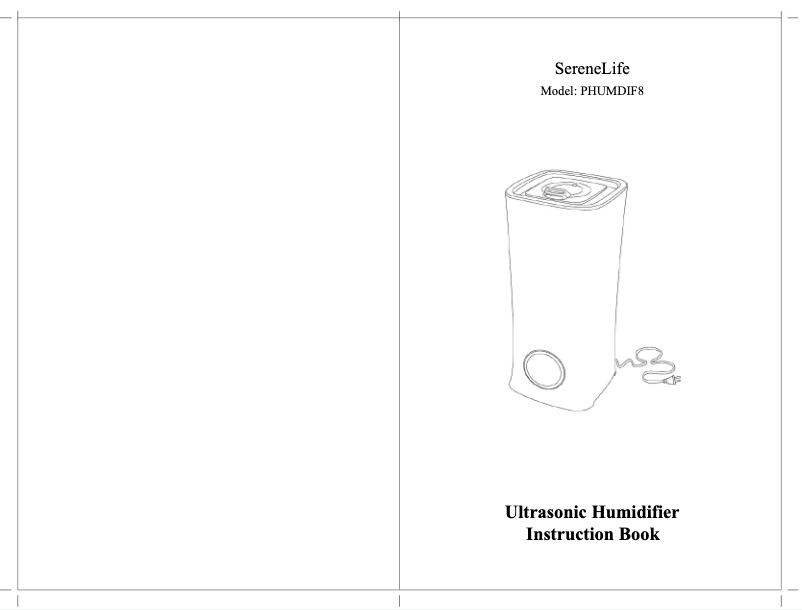 Página 1 del manual Manual de usuario SereneLife PHUMDIF8