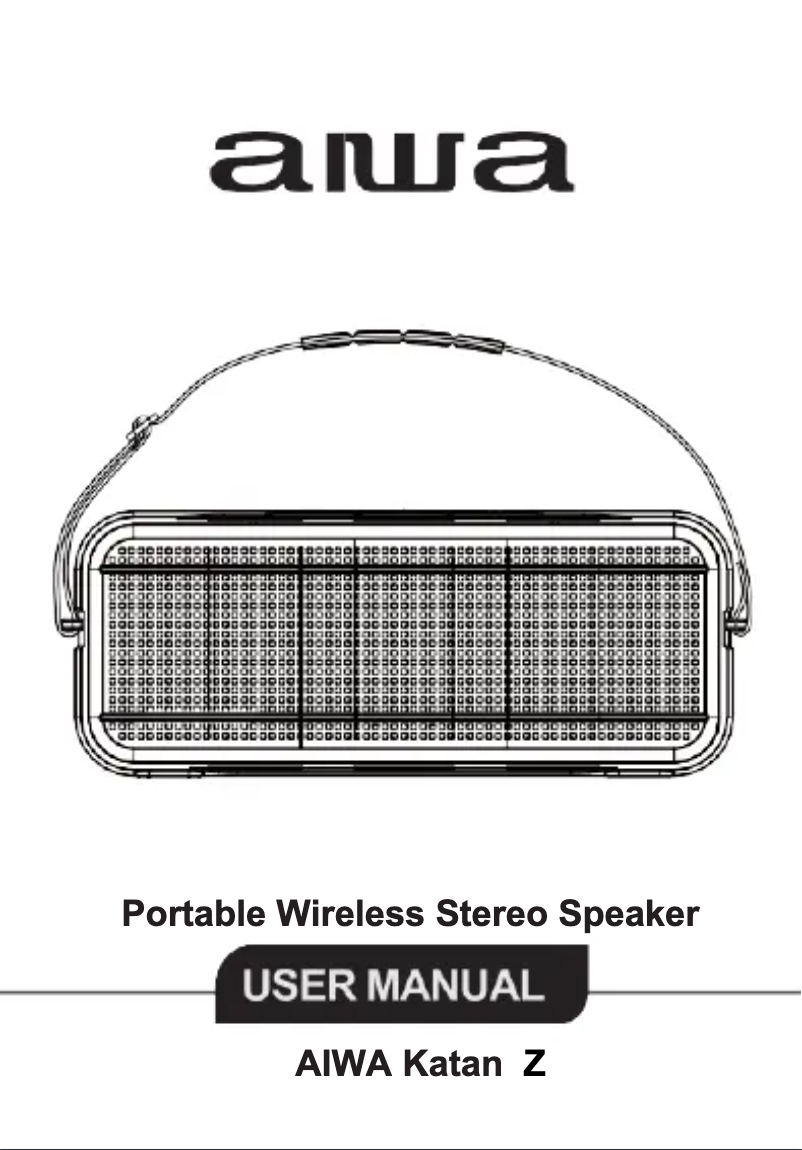 Página 1 del manual Manual de usuario Aiwa Katan Z MI-X90