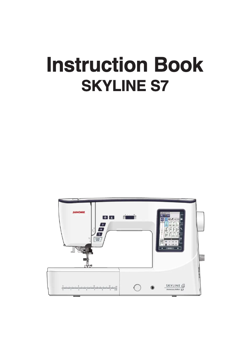 Page 1 de la notice Manuel utilisateur Janome Skyline S7