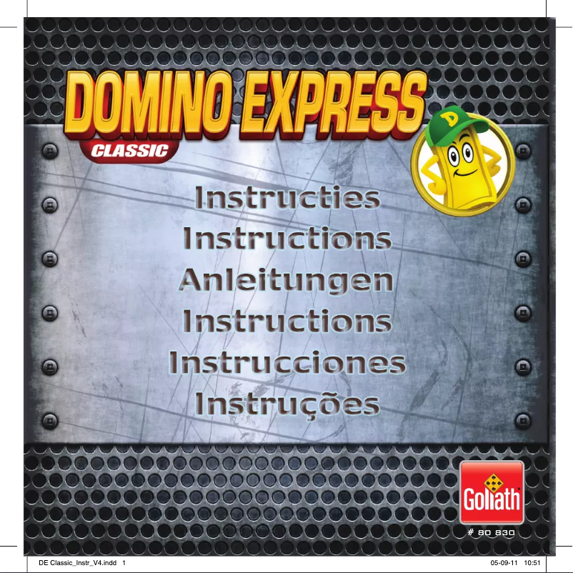 Page n°1 - Manuel utilisateur Goliath Domino Express Original Classic