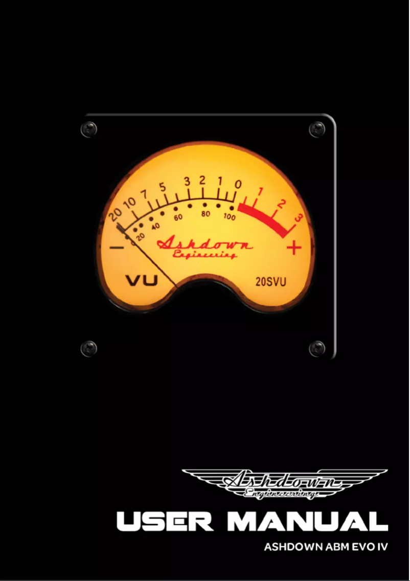 Page 1 de la notice Manuel utilisateur Ashdown Engineering ABM-115H-EVO IV