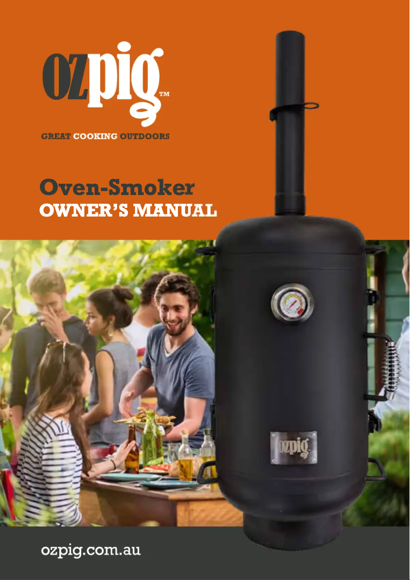 Page n°1 - Manuel utilisateur Ozpig Oven-Smoker