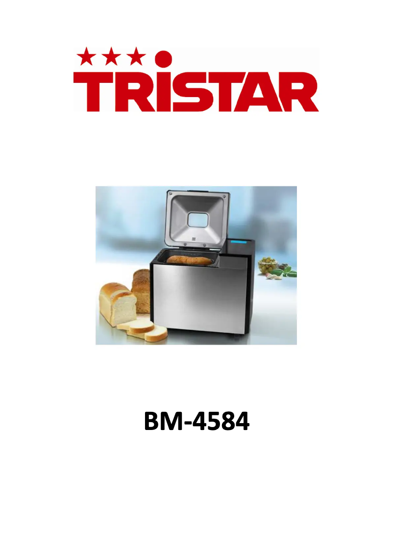 Page n°1 - Manuel utilisateur TriStar BM-4584