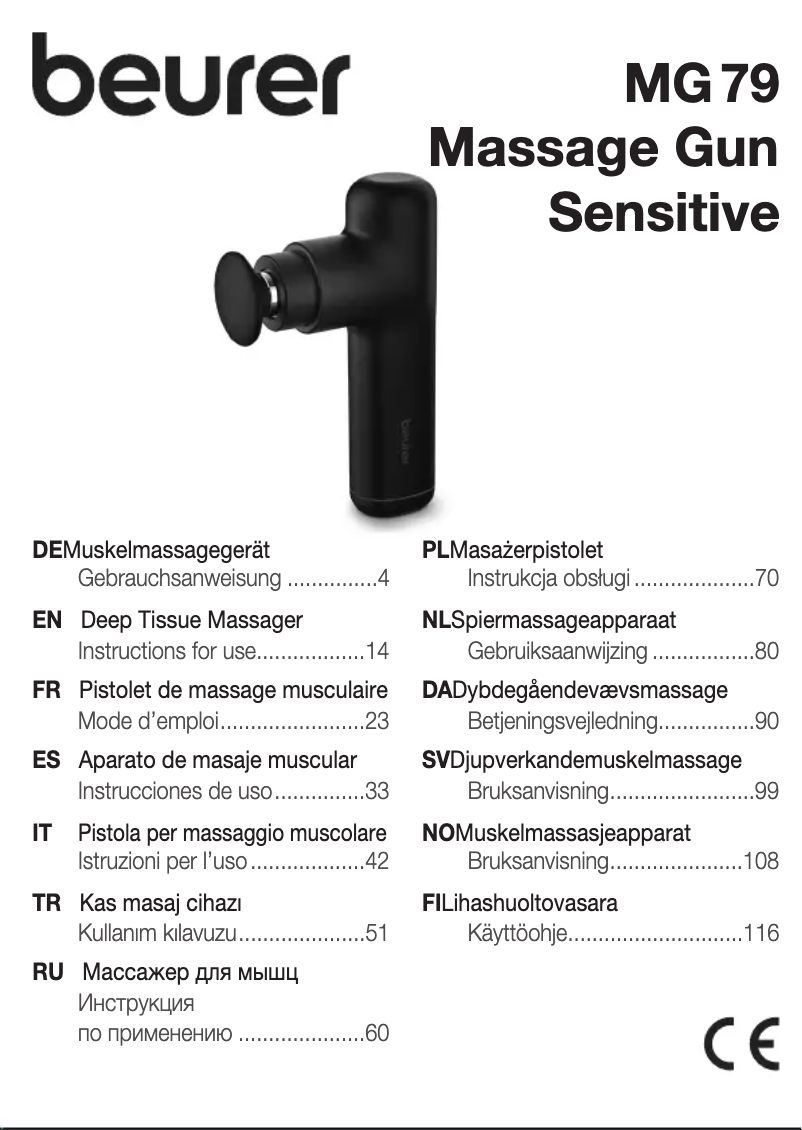 Image de la première page du manuel de l'appareil MG 79