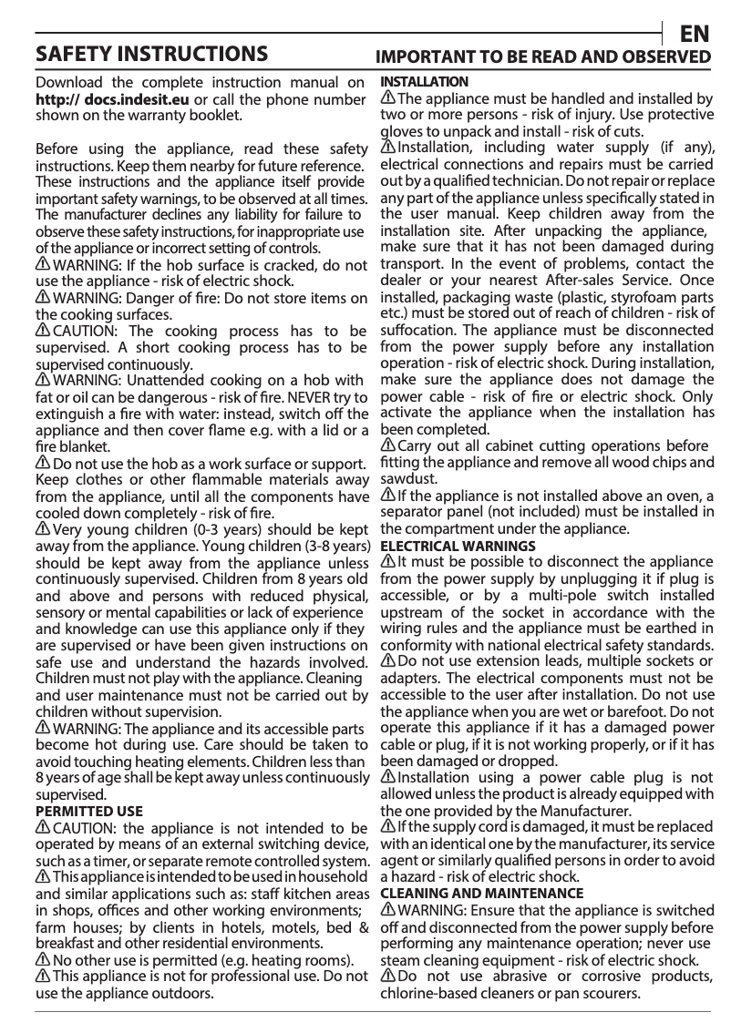 Image de la première page du manuel de l'appareil RI 261 X