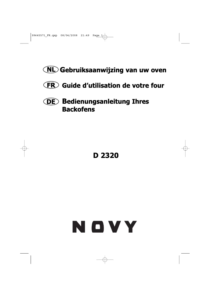 Image de la première page du manuel de l'appareil 2320