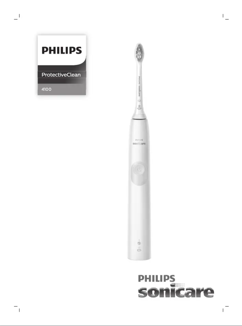 Page 1 de la notice Manuel utilisateur Philips Sonicare ProtectiveClean 4100 Sonic HX6816
