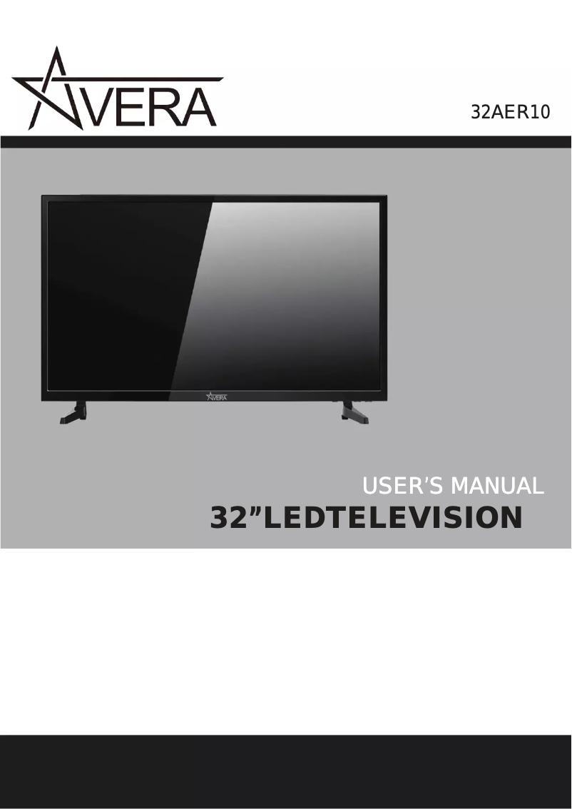 Page 1 de la notice Manuel utilisateur Avera 32AER10