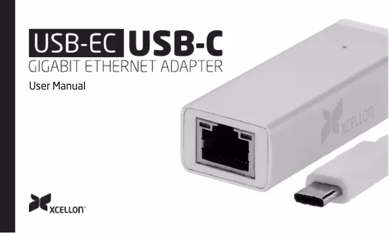 Page 1 de la notice Manuel utilisateur Xcellon USB-EC